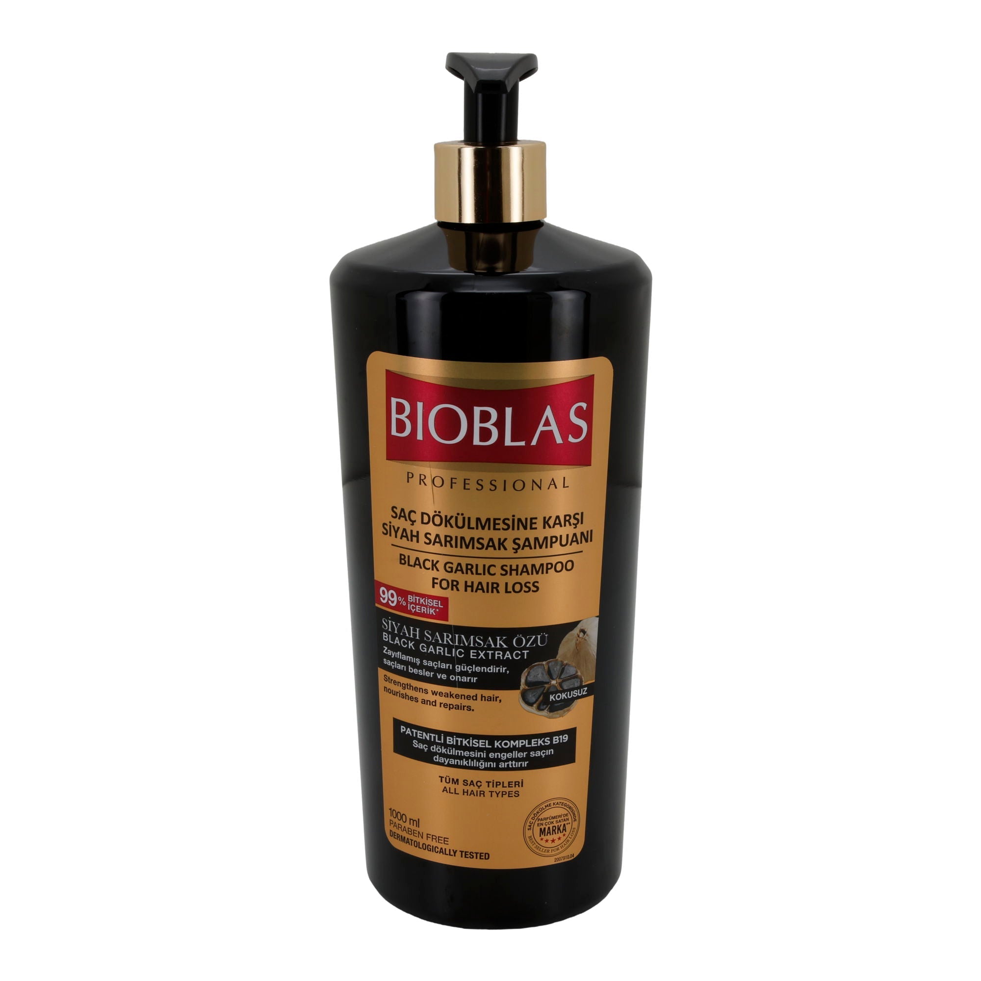 Shampoo Bioblas Professional | Haarshampoo | Mit schwarzem Knoblauch | 1000 ml BIOBLAS